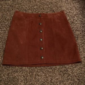 Gianna Bini Suede Mini Skirt